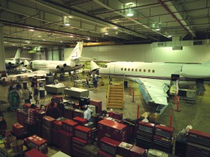 Dassault Falcon Jet’s completion facility in Little Rock. Photo: AEDC