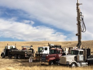 Drilling of groundwater wells at Niobrara Energy Development in Weld County. Five wells have been drilled, with all successfully producing industrial water. Photo: Niobrara Energy Development