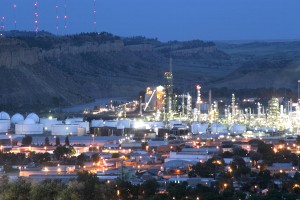 Conoco at night in Billings, Montana. Photo: Big Sky Economic Development