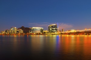 Downtown Tempe skyline. The city has many high profile projects under development. Photo: Arizona Commerce Authority