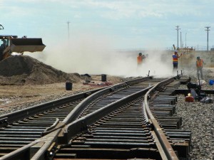 Rail expansion into Swan Ranch Industrial Rail Park. Photo: Cheyenne LEADS